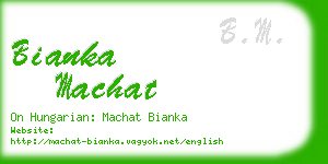 bianka machat business card